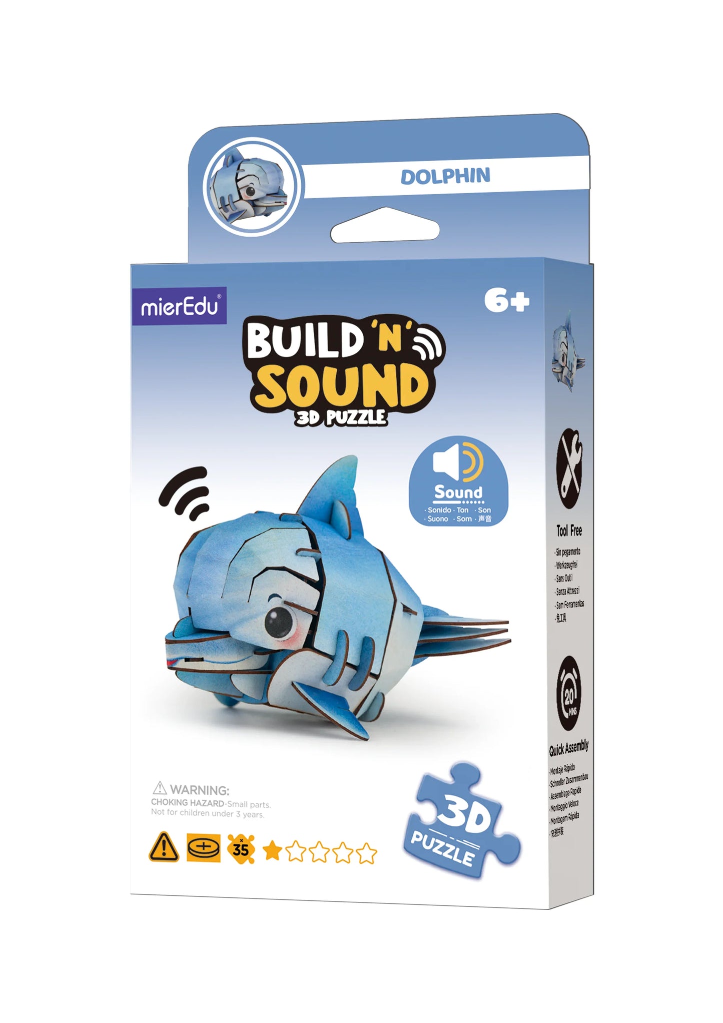 PUZZLE 3D SONIDO DELFIN