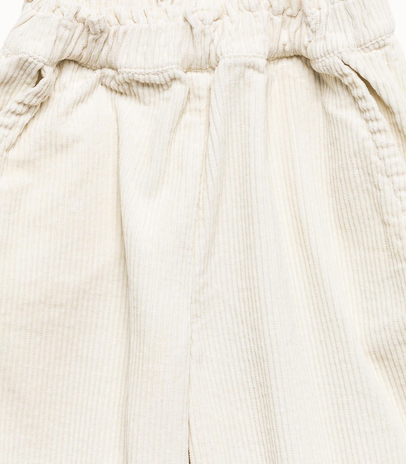 PANTALON PANA NIÑA CRUDO