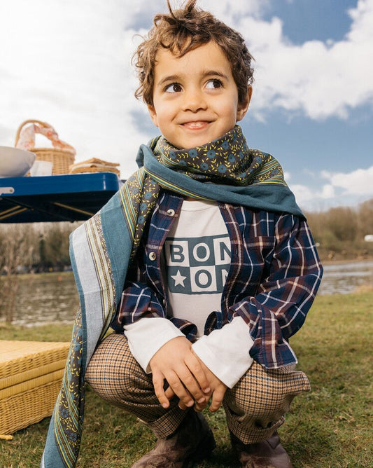 CAMISETA NIÑO ML LOGO ALGODÓN ORGÁNICO