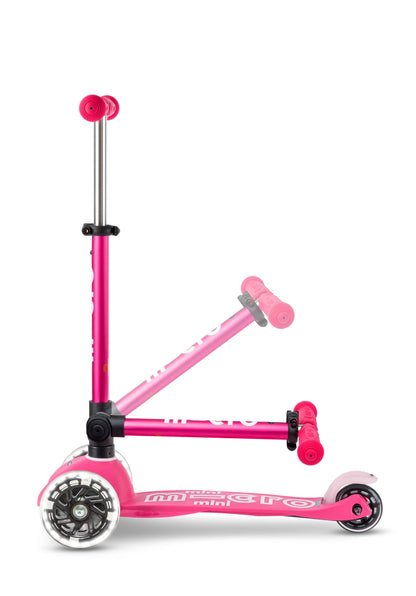 MINI MICRO DELUXE PLEGABLE LED ROSA