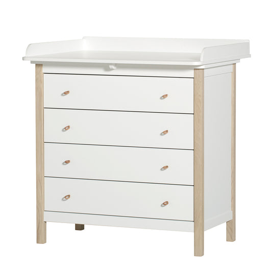 COMODA WOOD BLANCO / ROBLE