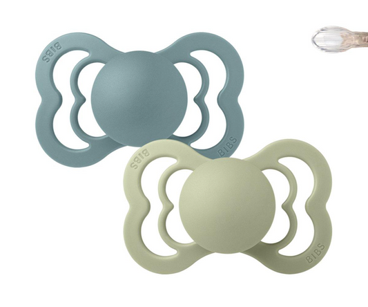 PACK 2 CHUPETES BIBS SUPREME - SILICONA SIMÉTRICO