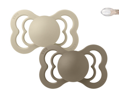 PACK 2 CHUPETES BIBS SUPREME - SILICONA SIMÉTRICO