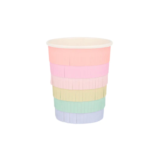 VASOS FLECOS ARCO IRIS
