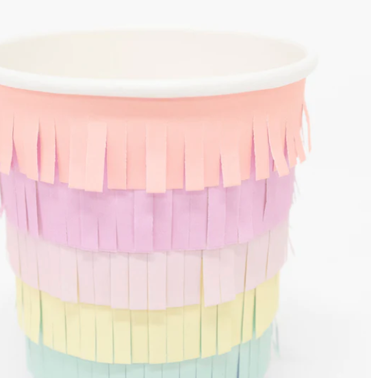 VASOS FLECOS ARCO IRIS