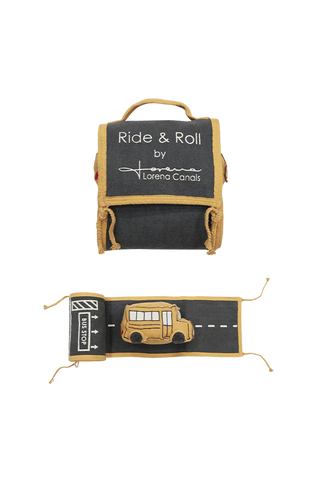 JUGUETE DE TELA RIDE & ROLL SCHOOL BUS