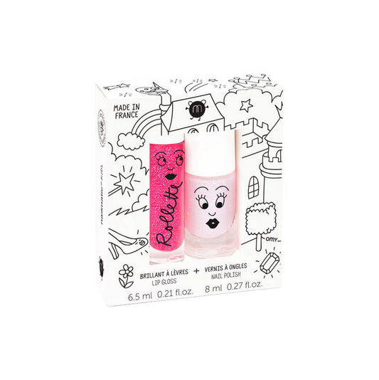 SET BRILLO DE LABIOS Y ESMALTE UÑAS