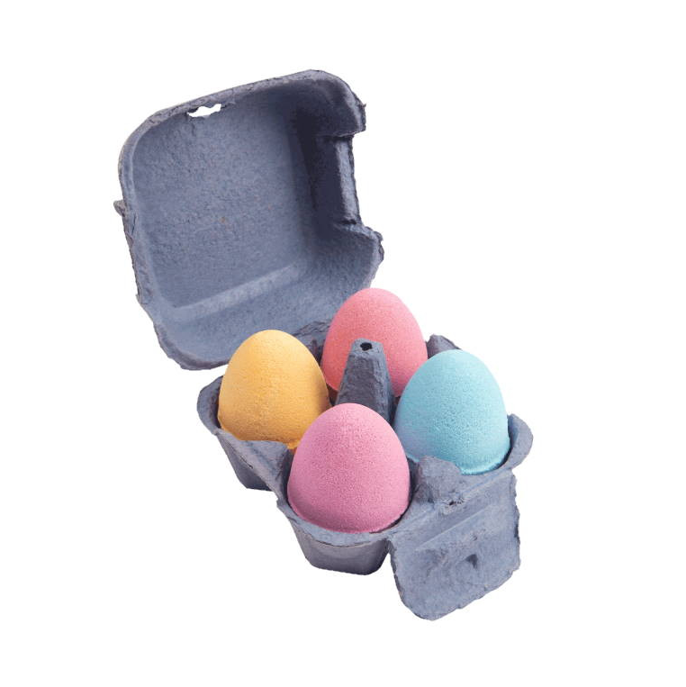 4 BOMBAS DE BAÑO HUEVOS