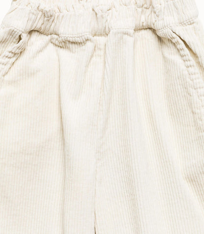 PANTALON PANA NIÑA CRUDO