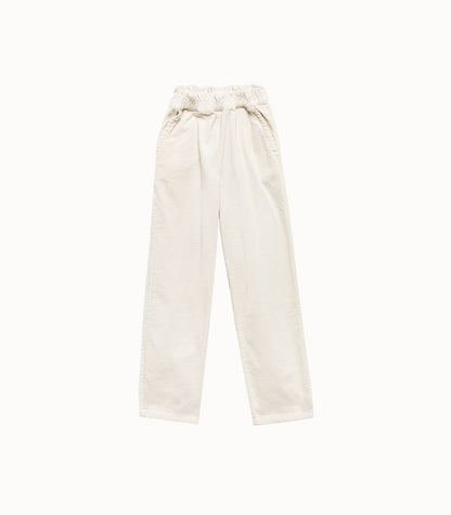 PANTALON PANA NIÑA CRUDO