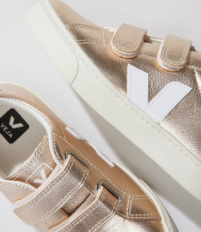 DEPORTIVAS SMALL ESPLAR VELCRO CHROMEFREE LEATHER PLATINE WHITE