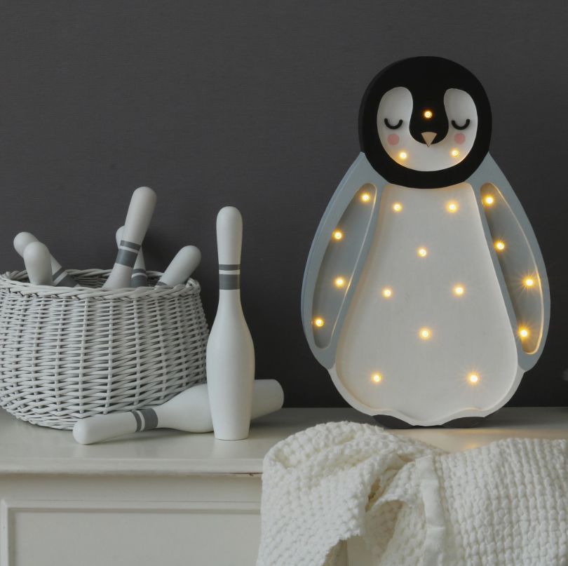 LAMPARA BEBE PINGÜINO/LIGHT GREY