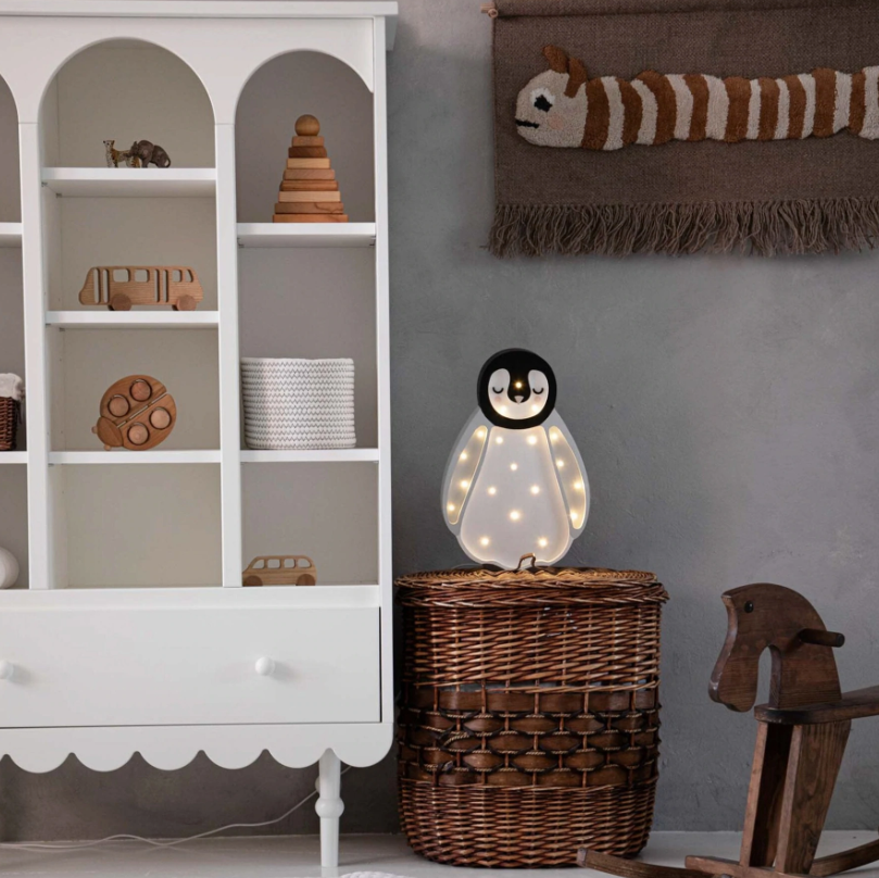 LAMPARA BEBE PINGÜINO/LIGHT GREY