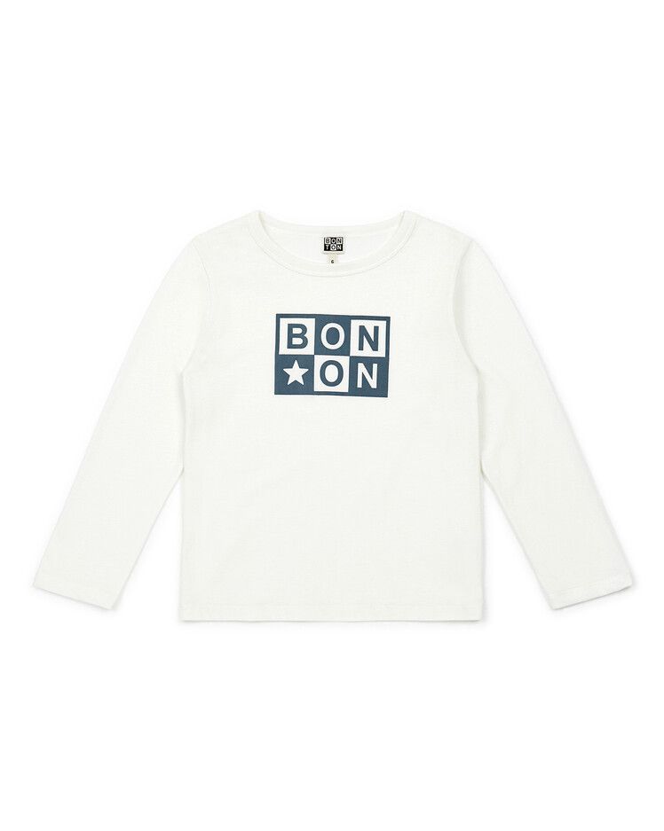 CAMISETA NIÑO ML LOGO ALGODÓN ORGÁNICO