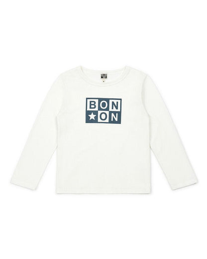 CAMISETA NIÑO ML LOGO ALGODÓN ORGÁNICO