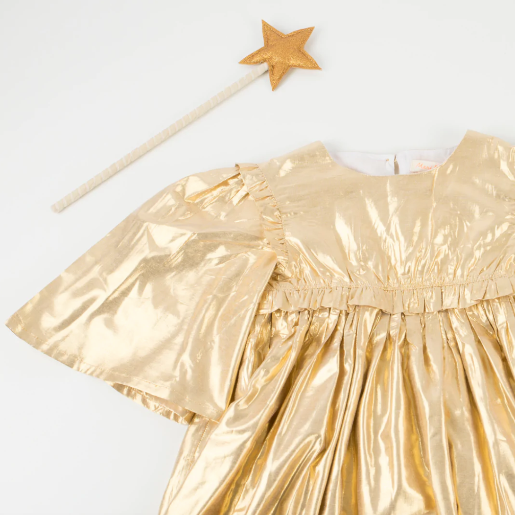 VESTIDO DORADO ÁNGEL