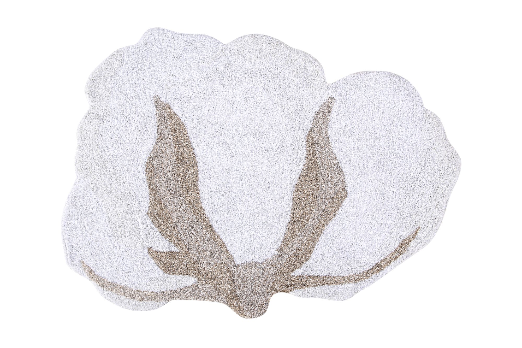 Alfombra lavable flor algodón