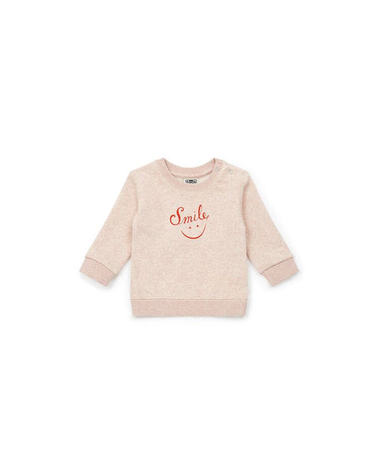 SUDADERA BEBÉ ROSA SMILE