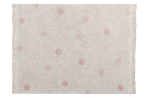 ALFOMBRA LAVABLE HIPPY DOTS NATURAL - VINTAGE NUDE