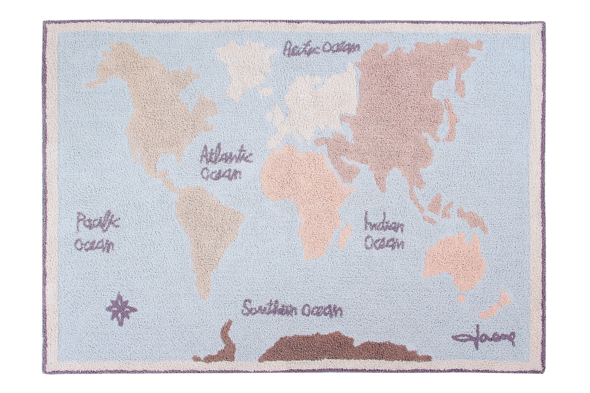Alfombra lavable vintage map